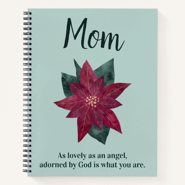 Cuaderno Flores de bonito para mamá (Anverso)