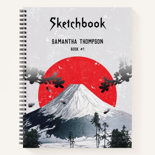 Cuaderno Flores de cerezo en el Fuji Japan Sketchbook (Anverso)