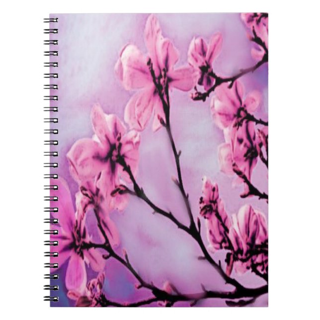 Cuaderno Flores de cerezo rosadas (Frente)