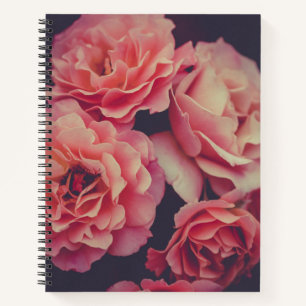 Cuaderno Flores de claveles rosados