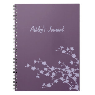 Cuaderno Flores de color de malva