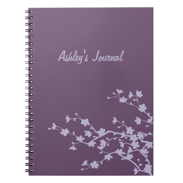Cuaderno Flores de color de malva (Frente)