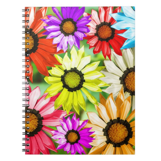 Cuaderno Flores de colores gerbera (Frente)