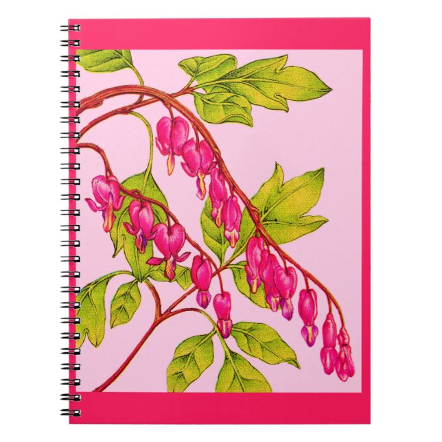 Cuaderno flores de corazón sangrante (Frente)