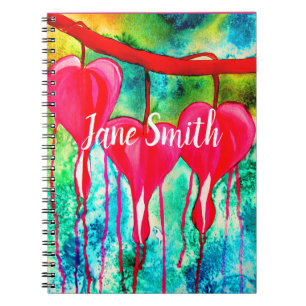 Cuaderno Flores de corazón sangrante arte