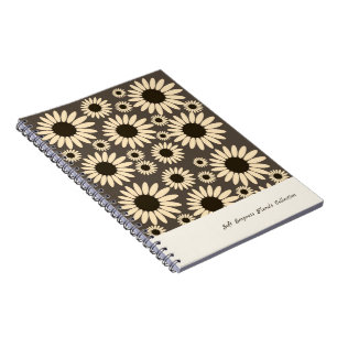 Cuaderno Flores de Emperatriz Suave Marrón