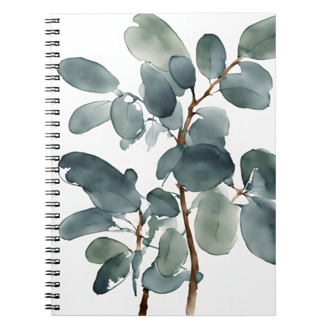 Cuaderno Flores de eucalipto - Acuarela (Frente)