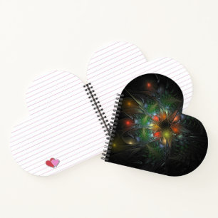 Cuaderno Flores de fantasía fractal blandas y tendientes