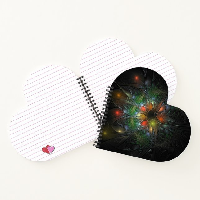 Cuaderno Flores de fantasía fractal blandas y tendientes (Interior)