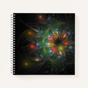 Cuaderno Flores de fantasía fractal blandas y tendientes