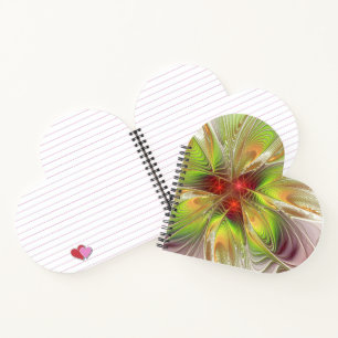 Cuaderno Flores de fantasía fractal blandas y tendientes
