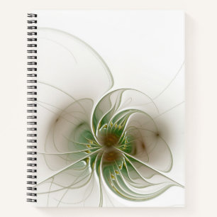 Cuaderno Flores de fantasía fractal blandas y tendientes
