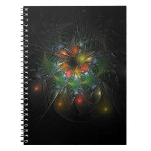 Cuaderno Flores de fantasía fractal blandas y tendientes