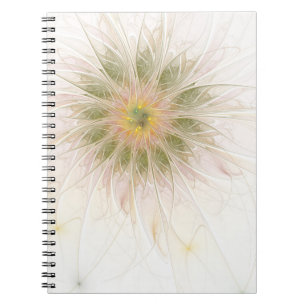 Cuaderno Flores de fantasía fractal blandas y tendientes
