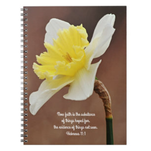 Cuaderno Flores de fe Bloc de oraciones de pruebas de Daffo