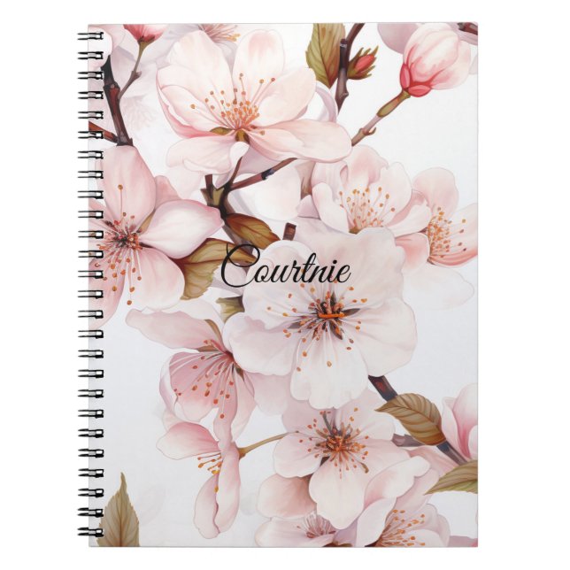 Cuaderno Flores de flores de flores de cerezo (Frente)