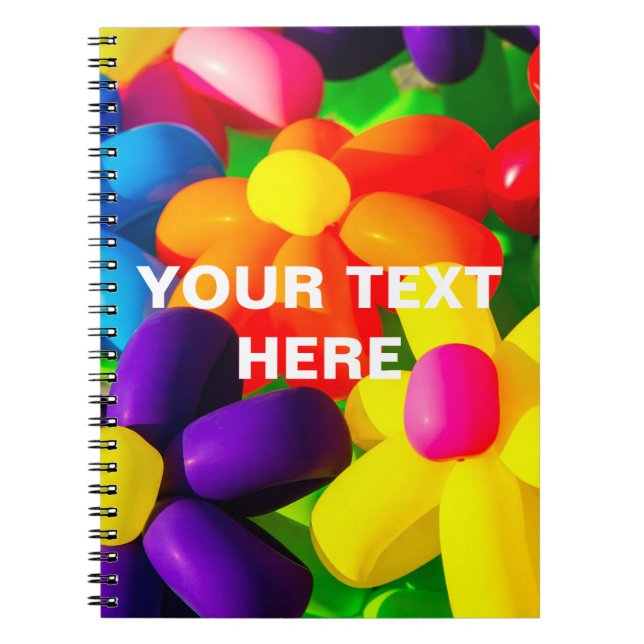 Cuaderno Flores de globos de juguete (Frente)