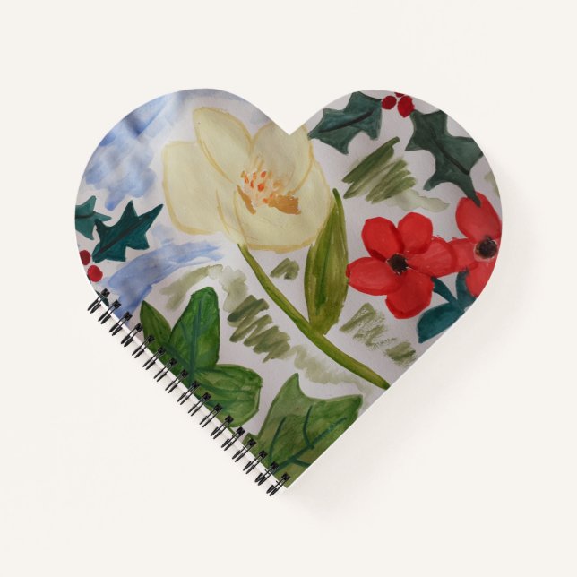 Cuaderno Flores de Invierno y Acebo (Anverso)