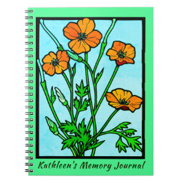 Cuaderno Flores de jardín Keepsake Diario de memoria person