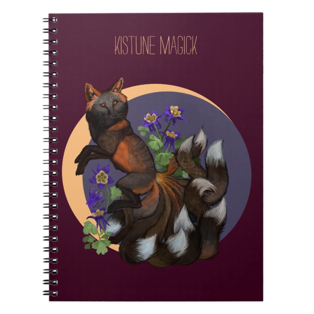 Cuaderno Flores de Kitsune y Columbine (Frente)