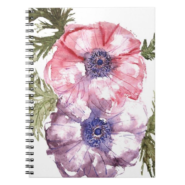 Cuaderno Flores de la acuarela (Frente)
