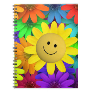 Cuaderno Flores de la cara alegres