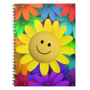 Cuaderno Flores de la cara alegres