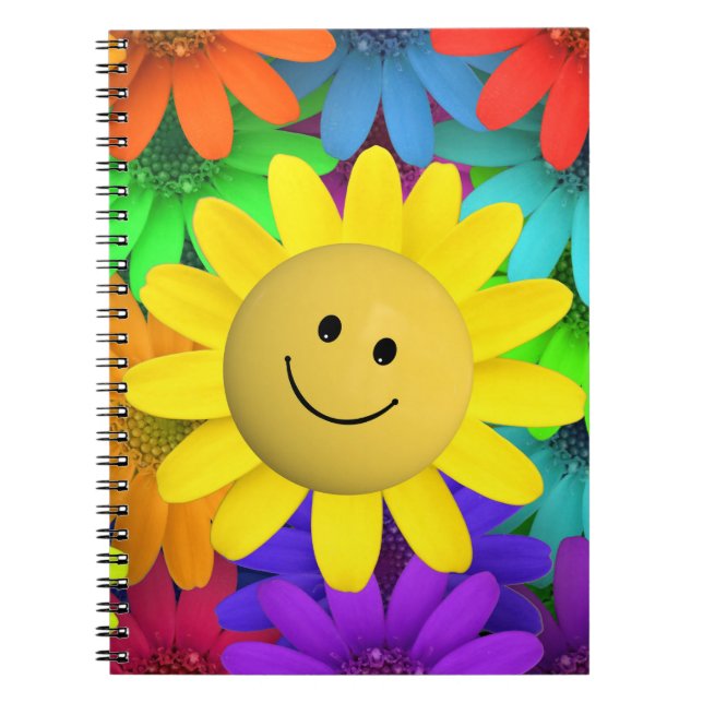 Cuaderno Flores de la cara alegres (Frente)