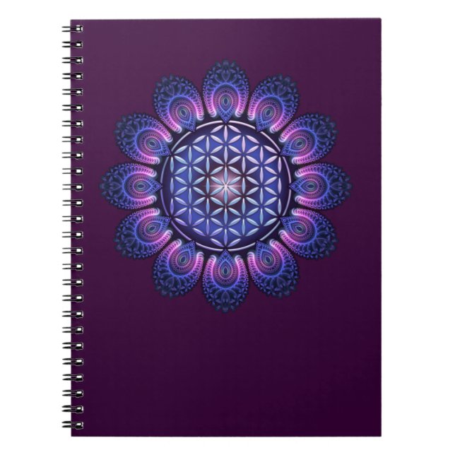 Cuaderno FLORES DE LA VIDA / Blume des Lebens - Mandala II (Frente)