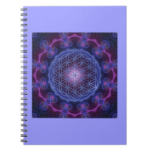 Cuaderno FLORES DE LA VIDA/Blume des Lebens Mandala II Plaz