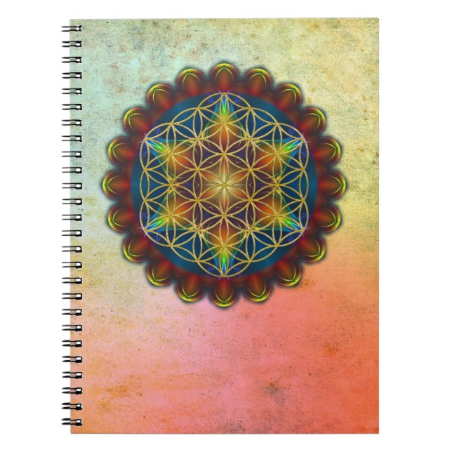 Cuaderno FLORES DE LA VIDA / Blume des Lebens - Mandala III (Frente)