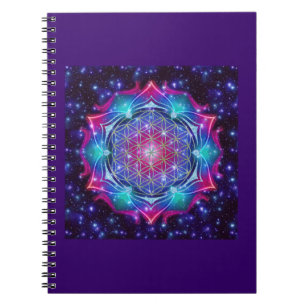 Cuaderno FLORES DE LA VIDA/Blume des Lebens Mandala IV Squa