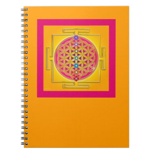 Cuaderno FLORES DE LA VIDA - Chakras Yantra