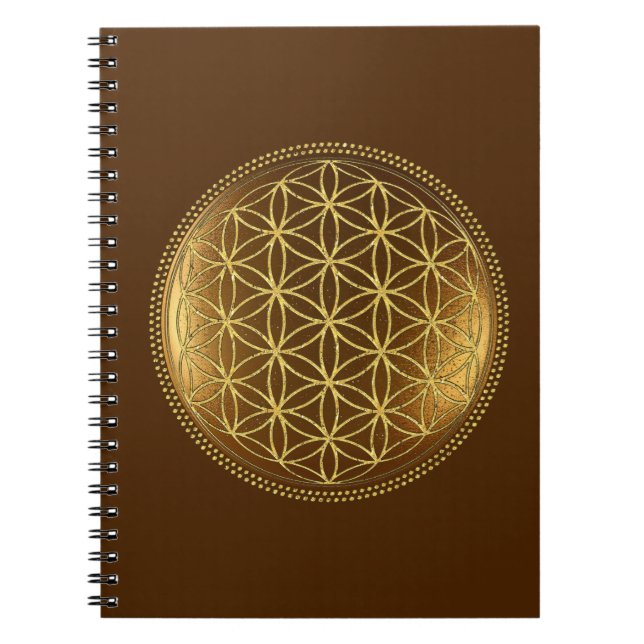 Cuaderno FLORES DE LA VIDA - Geometría Sagrada Medaillon 1 (Frente)
