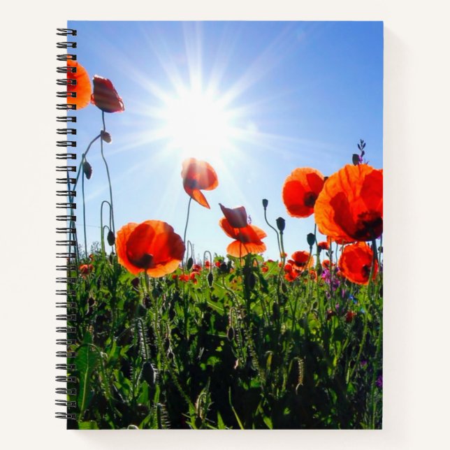 Cuaderno Flores de lapachos rojos salvajes (Anverso)