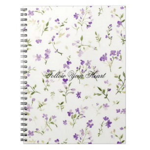 Cuaderno Flores de lavanda bonitas