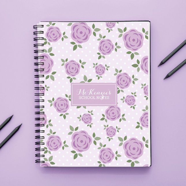 Cuaderno Flores de lavanda personalizadas (Subido por el creador)