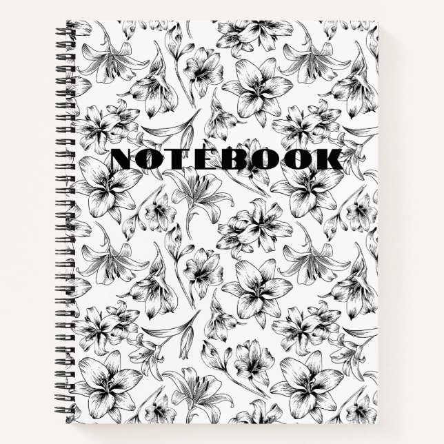 Cuaderno Flores de Lily Negra (Anverso)