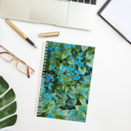 Cuaderno Flores de Little Blue Brunnera Floral