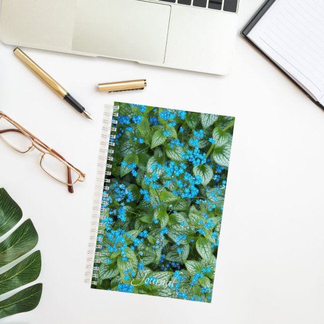 Cuaderno Flores de Little Blue Brunnera Floral (In Situ)