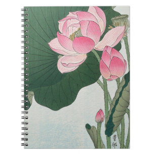 Cuaderno Flores de loto florecientes