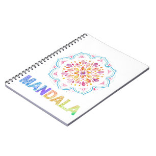 CUADERNO FLORES DE LOTUS COLOR MANDALA