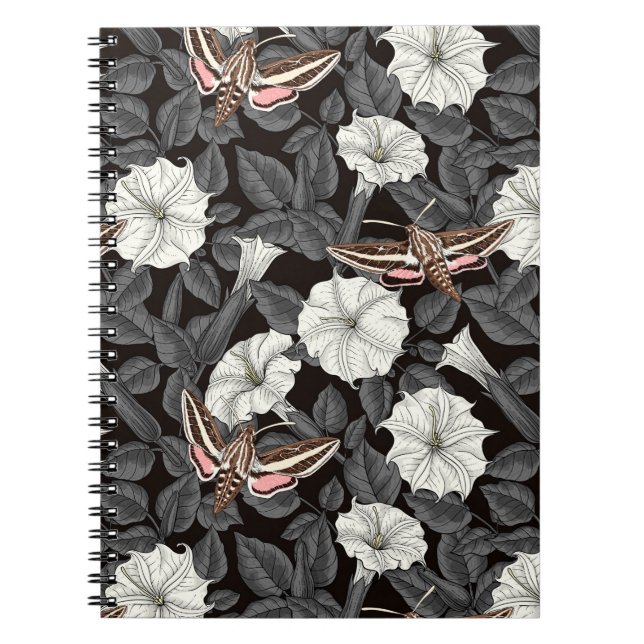 Cuaderno Flores de luna y poliéster 2 (Frente)