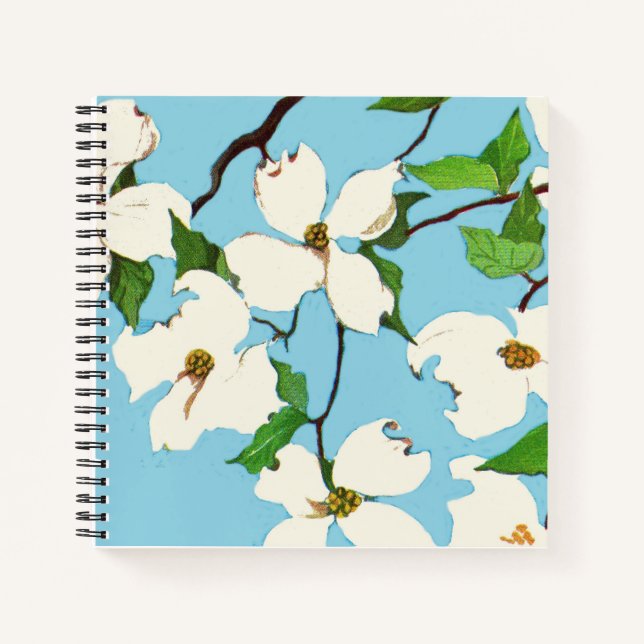 Cuaderno flores de madera de perro (Anverso)