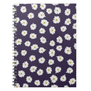 Cuaderno Flores de margarita: pequeño patrón sin costuras.