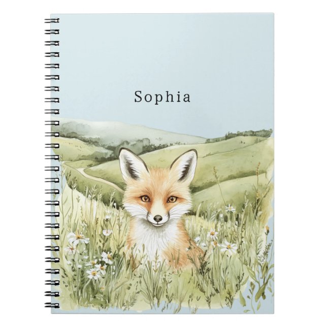 Cuaderno Flores de margarita zorro (Frente)