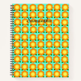 Cuaderno Flores de Marigold