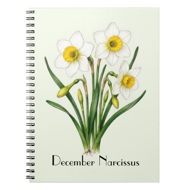 Cuaderno Flores de Narciso de Diciembre (Frente)