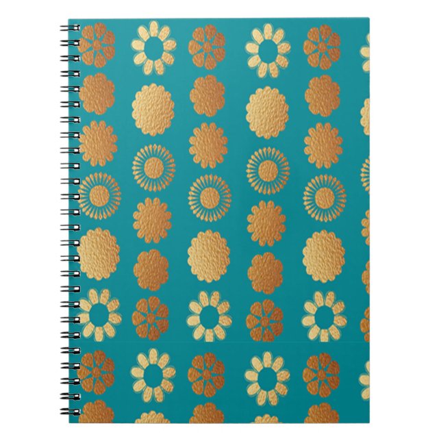 Cuaderno Flores de Oro en Teel (Frente)