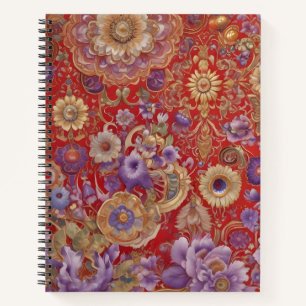 Cuaderno Flores de Oro y Lavanda